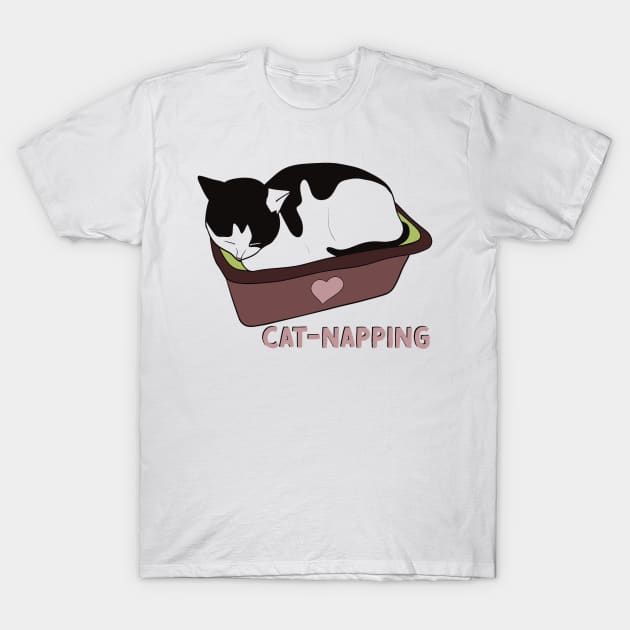 Cat-Napping Chronicles T-Shirt by InkLair